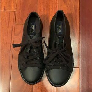 Polo Ralph Lauren Black Sneakers - kids size 3
